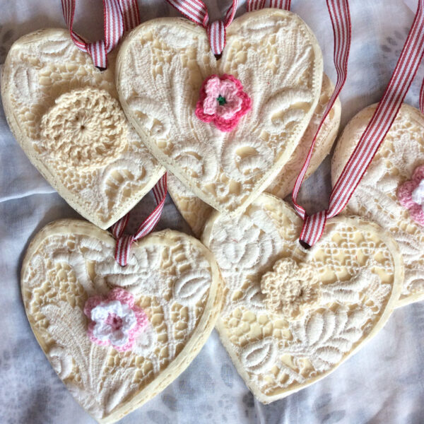Handmade Cream Lace Decorations